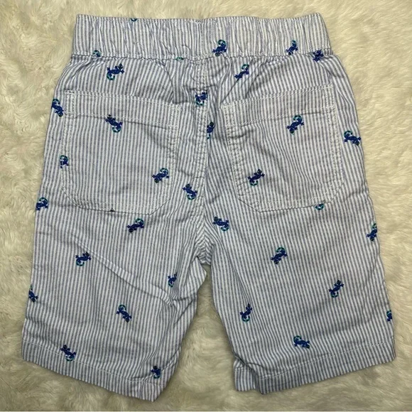 The Children’s Place Shorts Pinstripe With Lizards Blue & White Size 5T - Picture 11 of 16